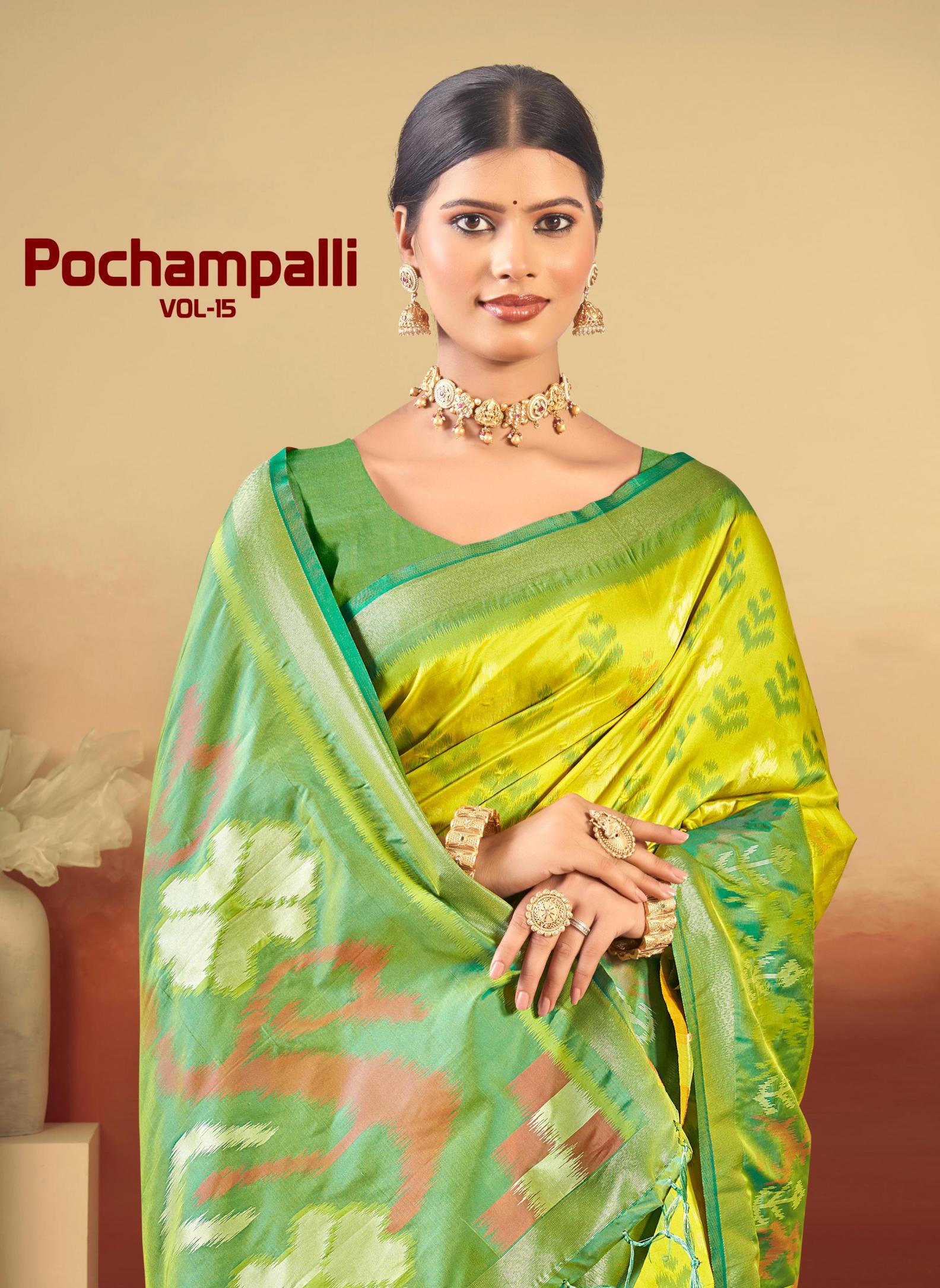 Bunawat - Pochampalli-15 Sangam Prints Silk Woven Work Traditional Saree 