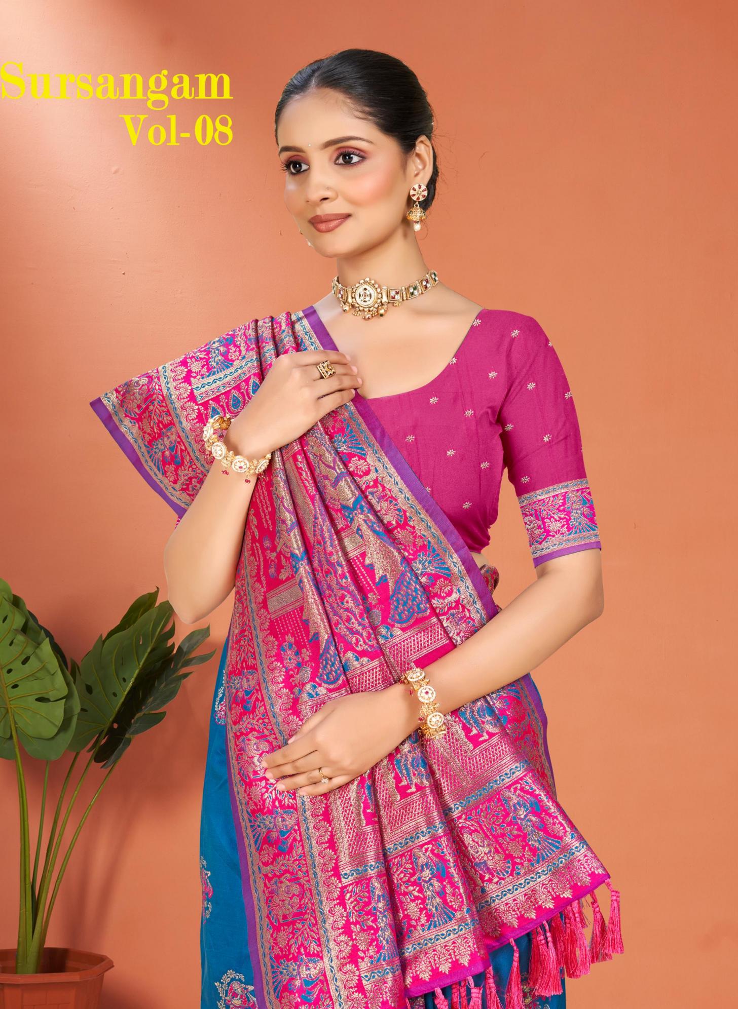 Bunawat - Sursangam-08 Sangam Prints Silk Woven Work Traditional Saree