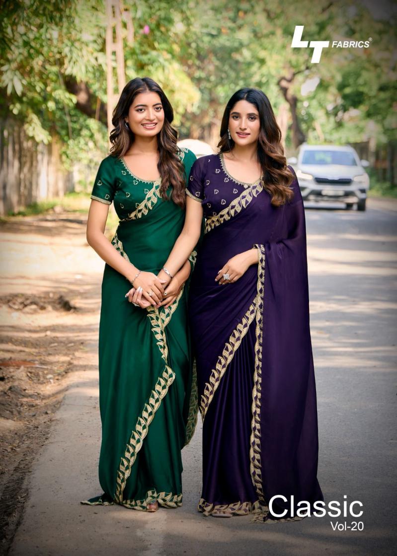 classic vol 20 by lt fashion unique malai silk sarees 