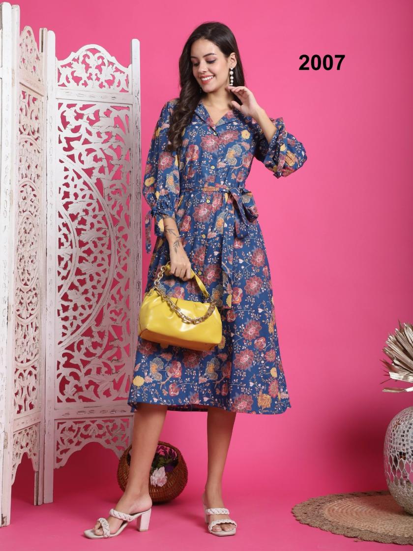 cotton fully stitch hit design long kurti online 