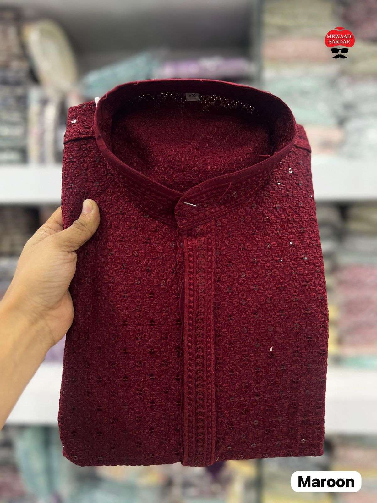 desi boyz rayon traditional chikan work readymade mens kurta online 