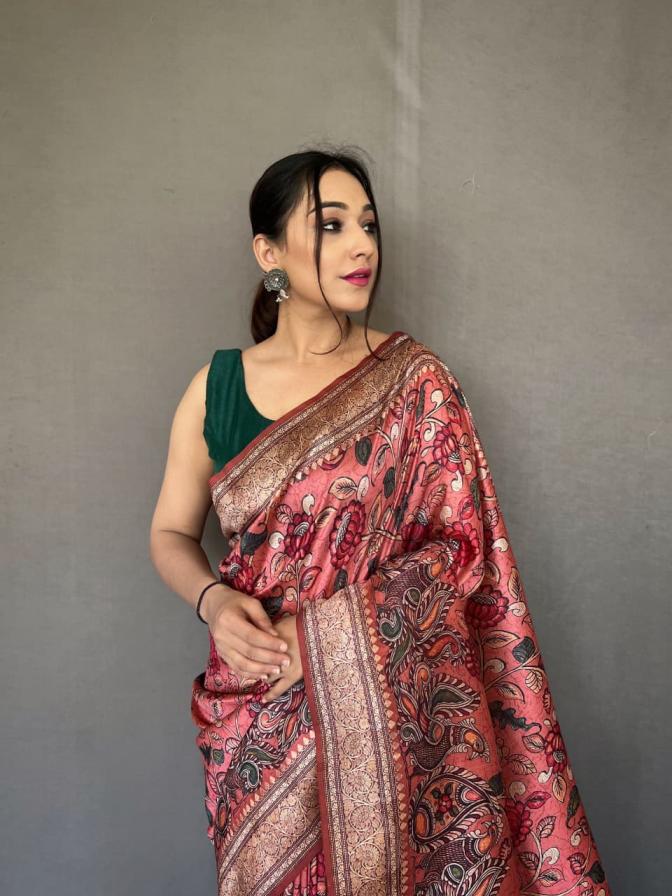 diva silk hit design kalamkari sarees online 