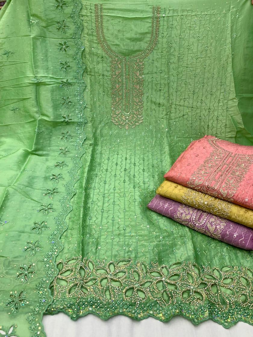 fancy machine jharkans shop trendy dolomite silk dress materials 
