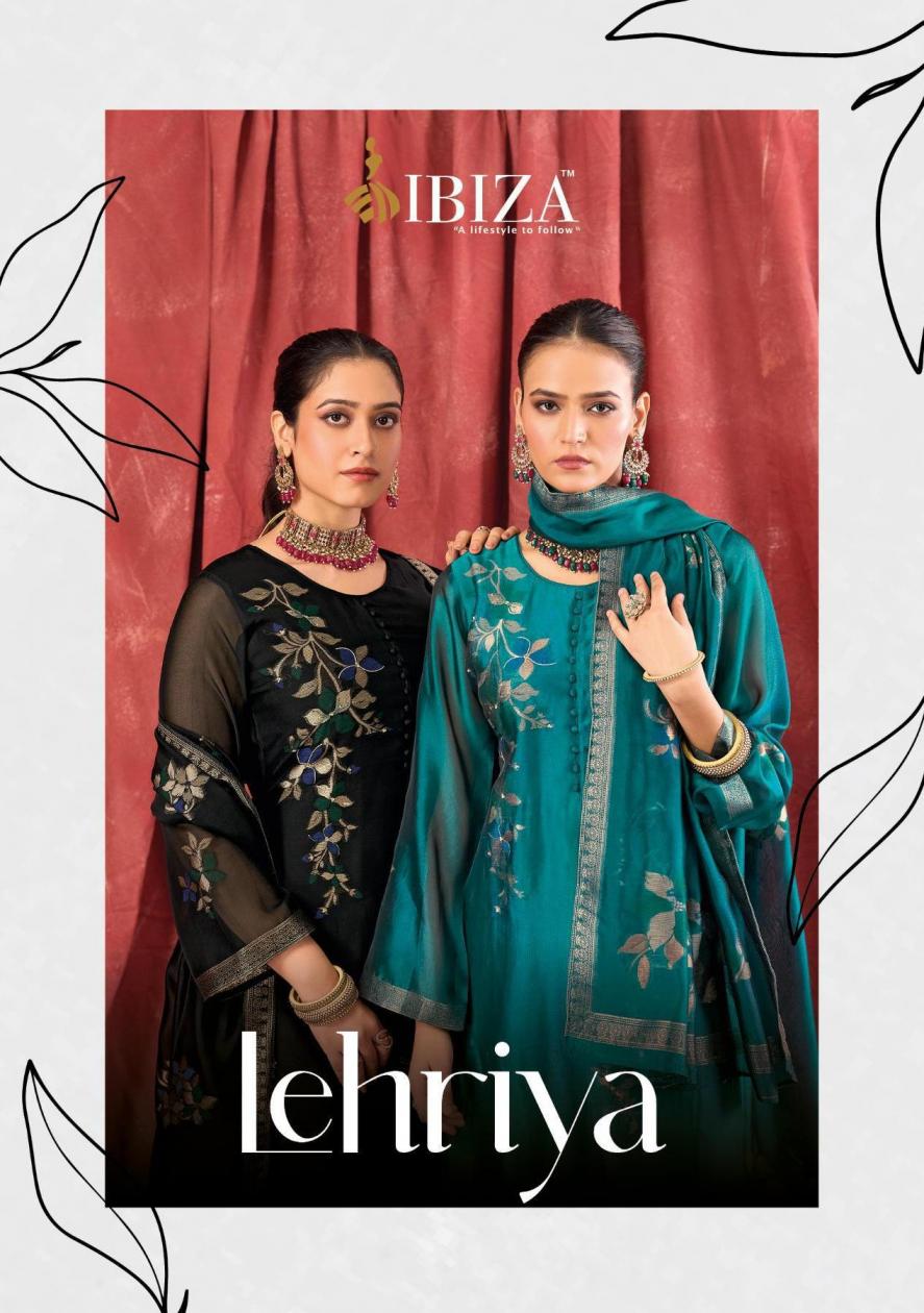 ibiza lehriya banglory silk jacquard hit design dress materials 