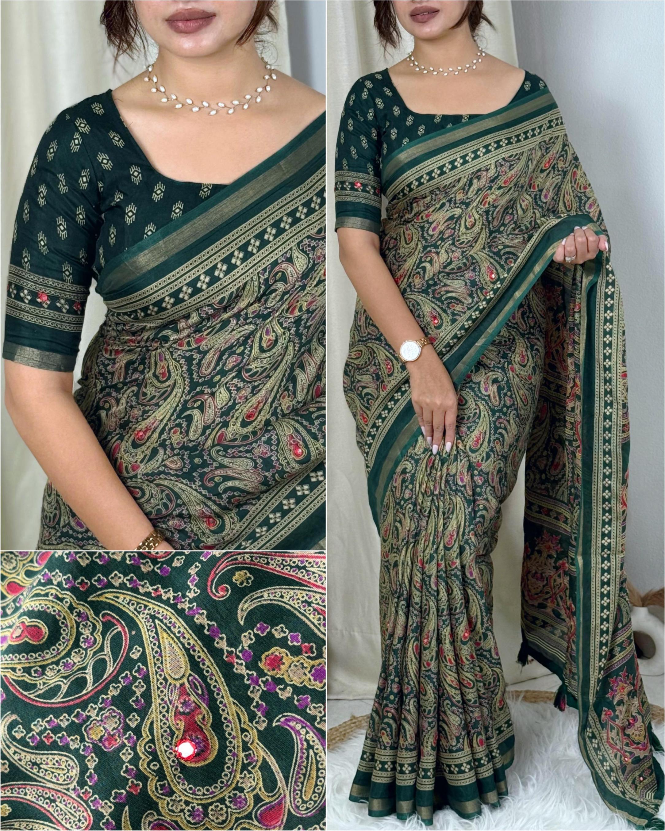 kalamkari mul cotton elegance saree wholesaler 