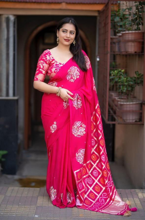 kc 444 gharchola chanderi cotton pretty look saree online 