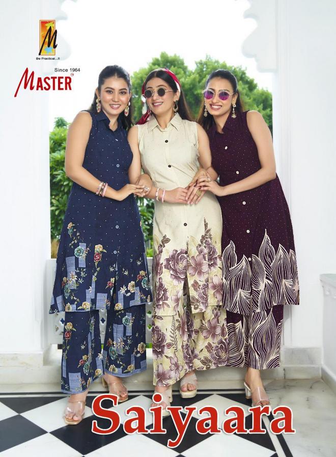 master saiyaara rayon attractive look full stitch co-ord sets 