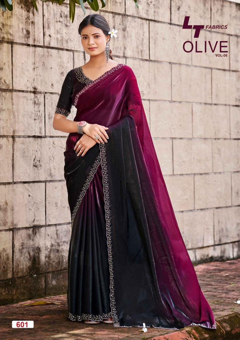 olive vol 6 by lt fashion amazing malai silk best saree wholesaler
