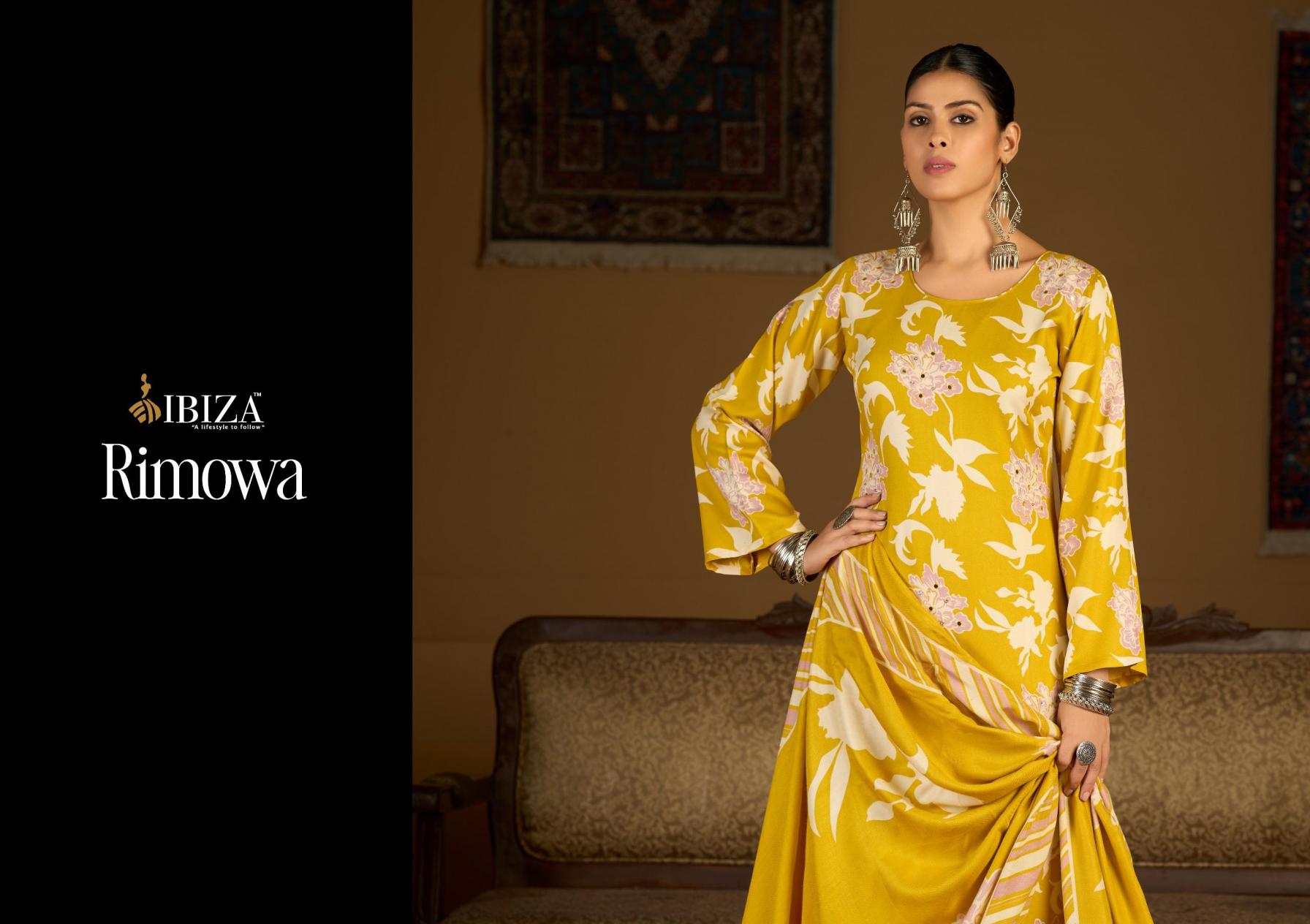 rimowa by ibiza viscose pashmina pretty look 3pcs dress