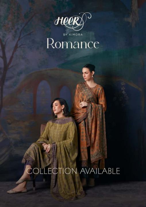 romance vol 227 by heer kimora muslin pretty look dress materials 