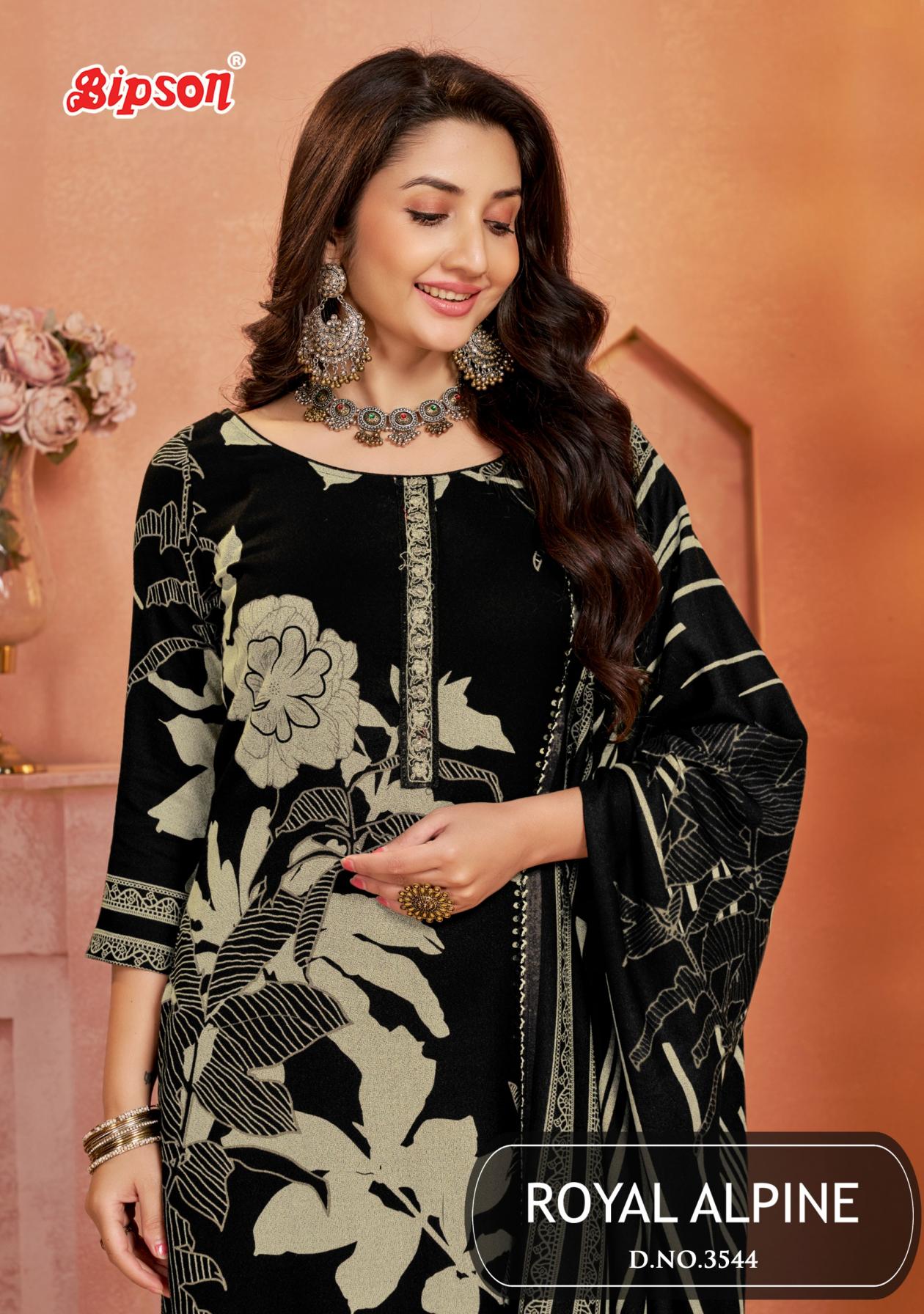 royal alpine 3544 by bipson prints pretty viscose alpine 3pcs dress