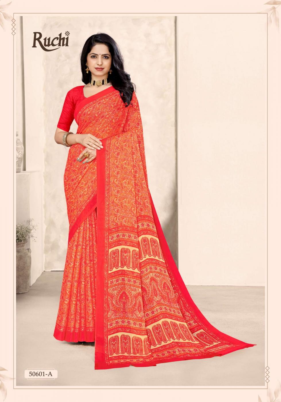 ruchi star chiffon vol 213 pretty look sarees 