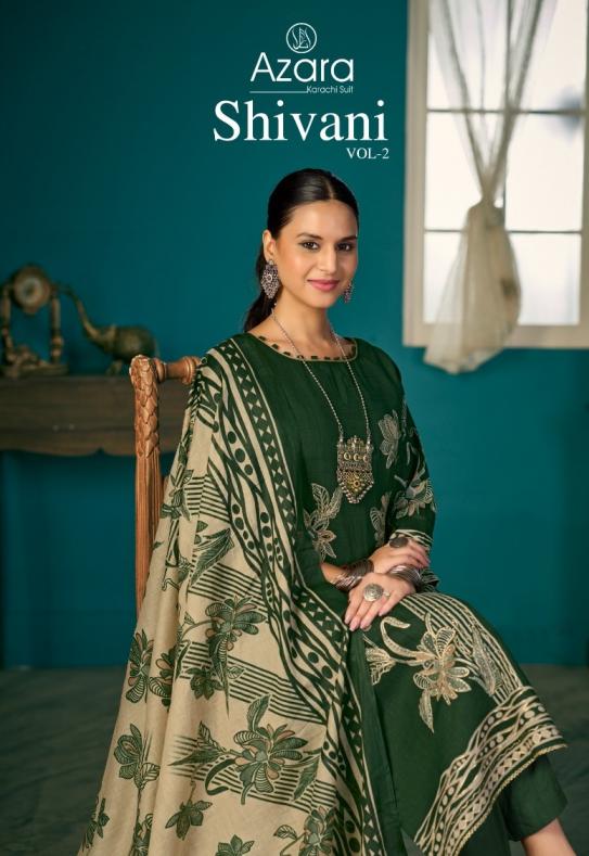 shivani vol 2 by azara radhika fashion lawn cotton modern 3pcs dress