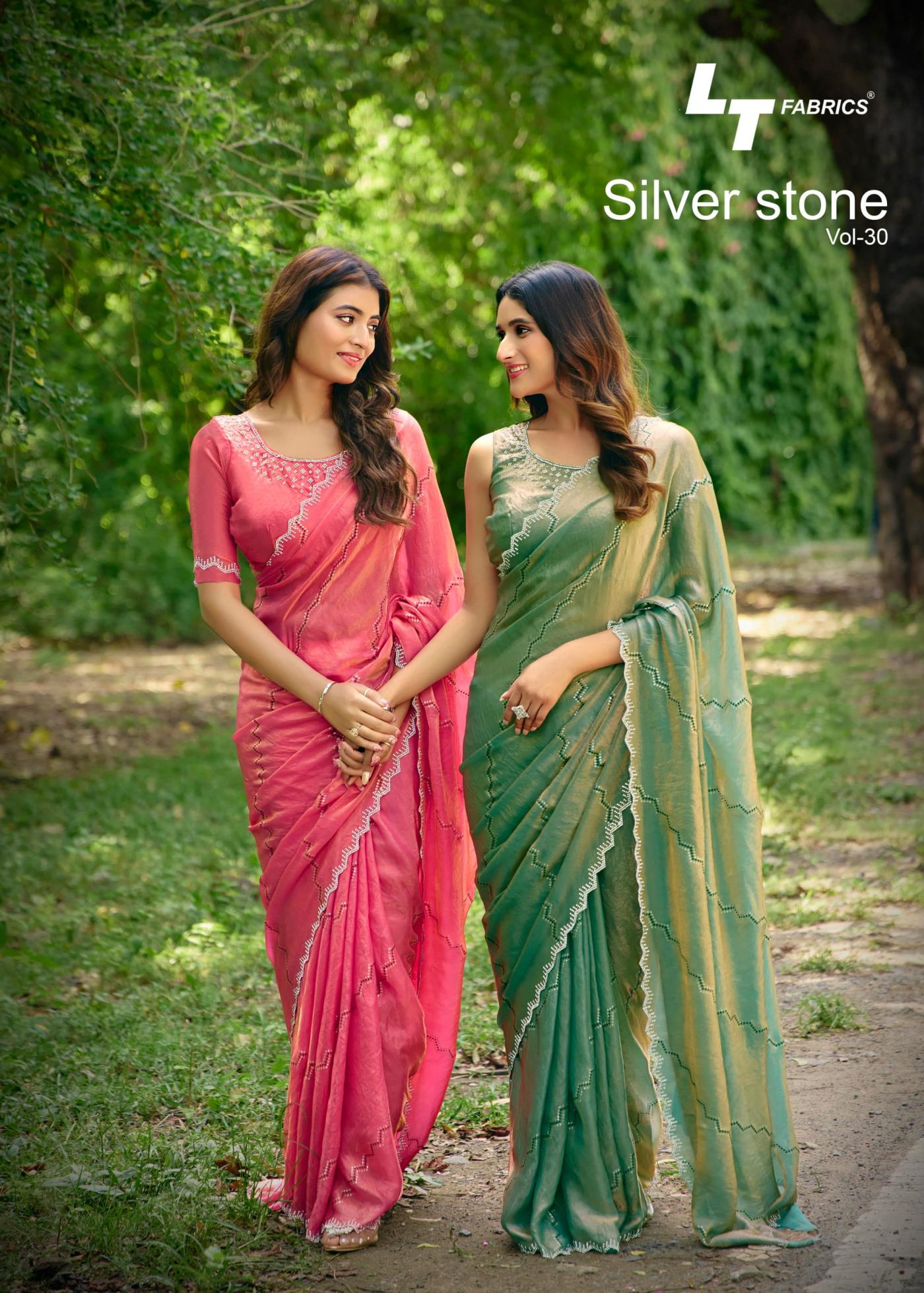 stone vol 30 by lt fashion silver malai silk luxurious sarees for women