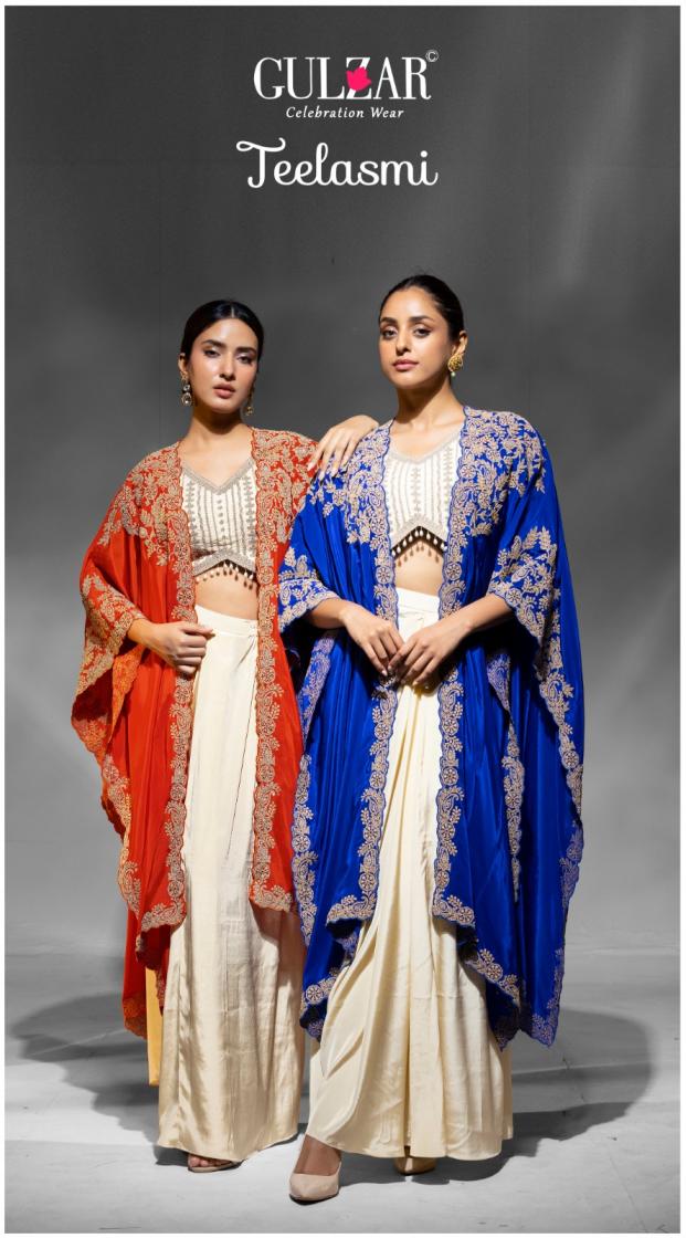 teelasmi by gulzar fashionable design full stitch western dress
