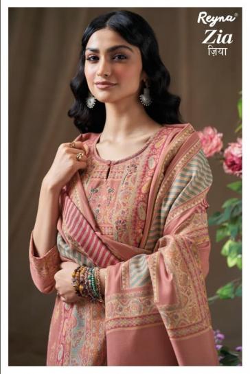 zia by reyna pashmina meena jacquard hit design 3pcs dress