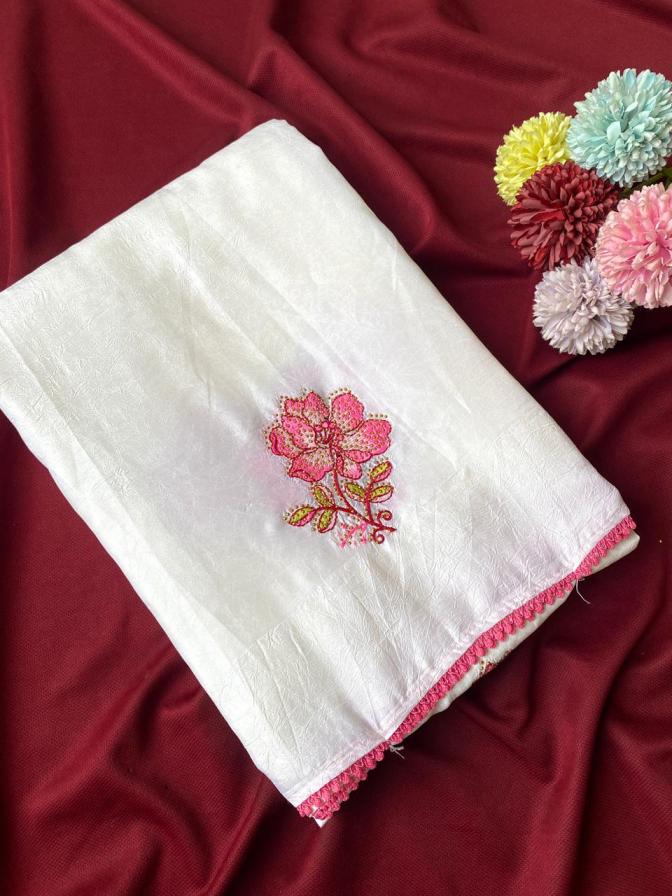 1031 elegance crush chinon saree for womens 