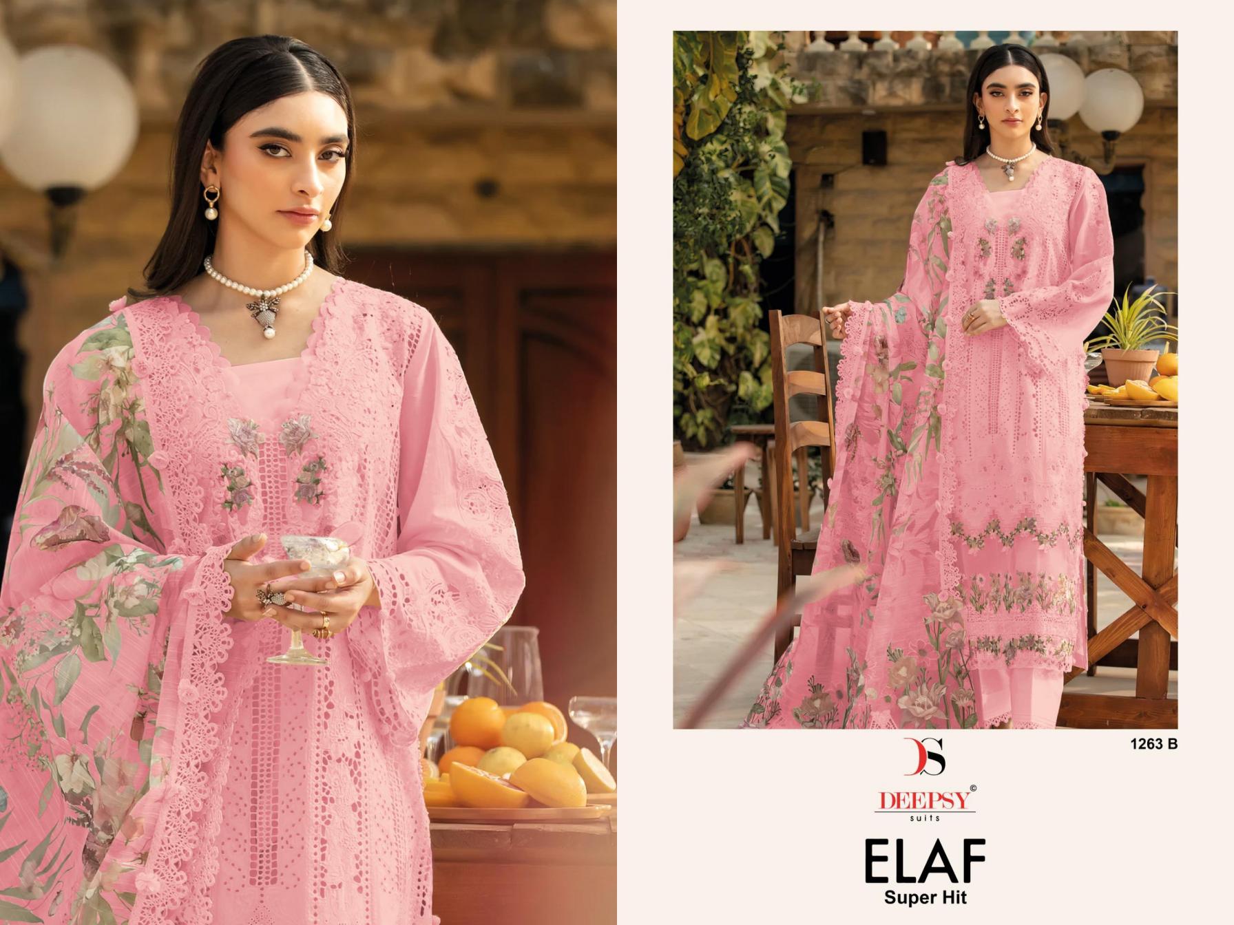 1263 elaf by deepsy suits cotton pakistani unstitch 3pcs dress