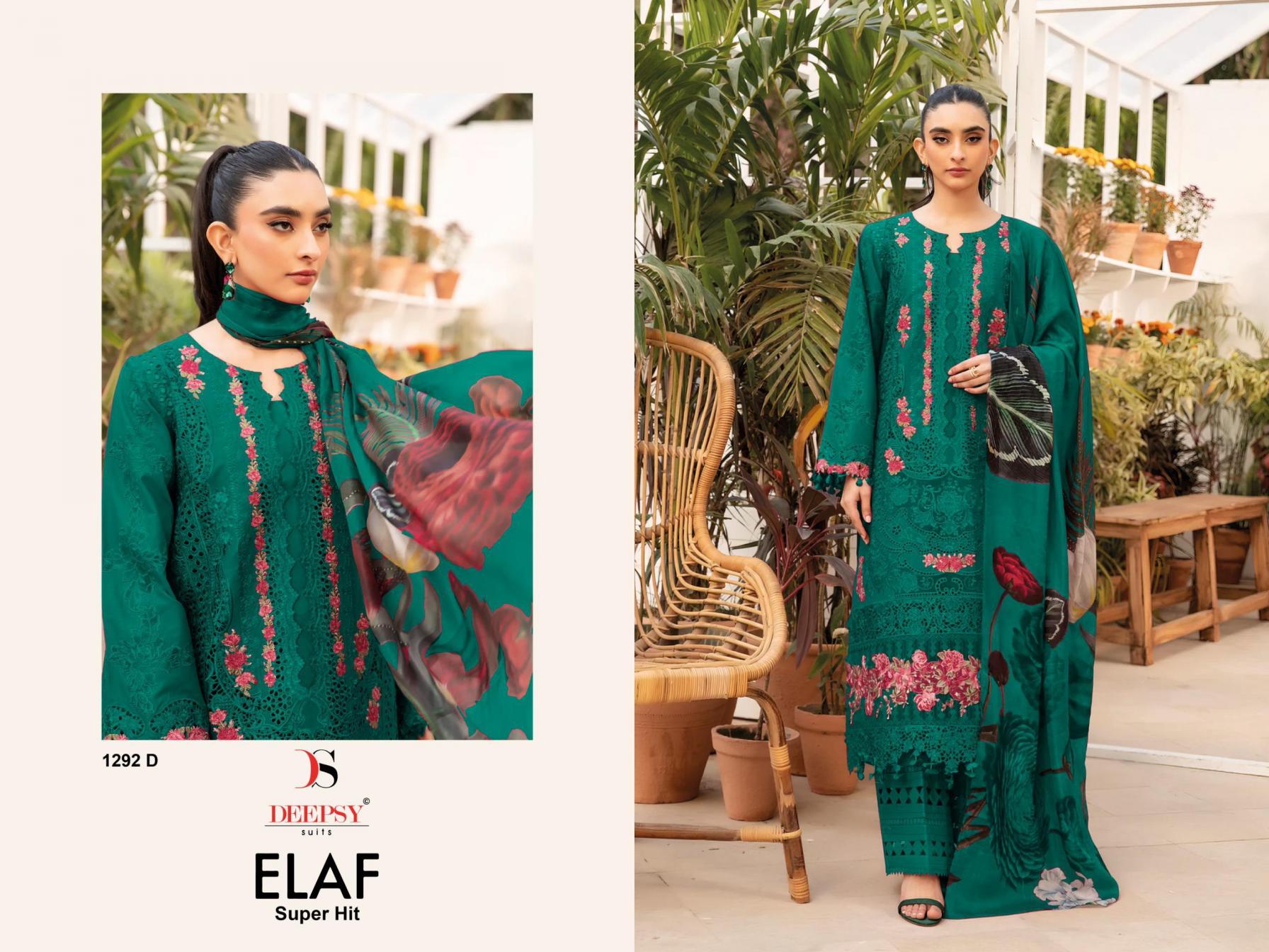 elaf 1292 by deepsy suits cotton stylish pakistani dress materials 