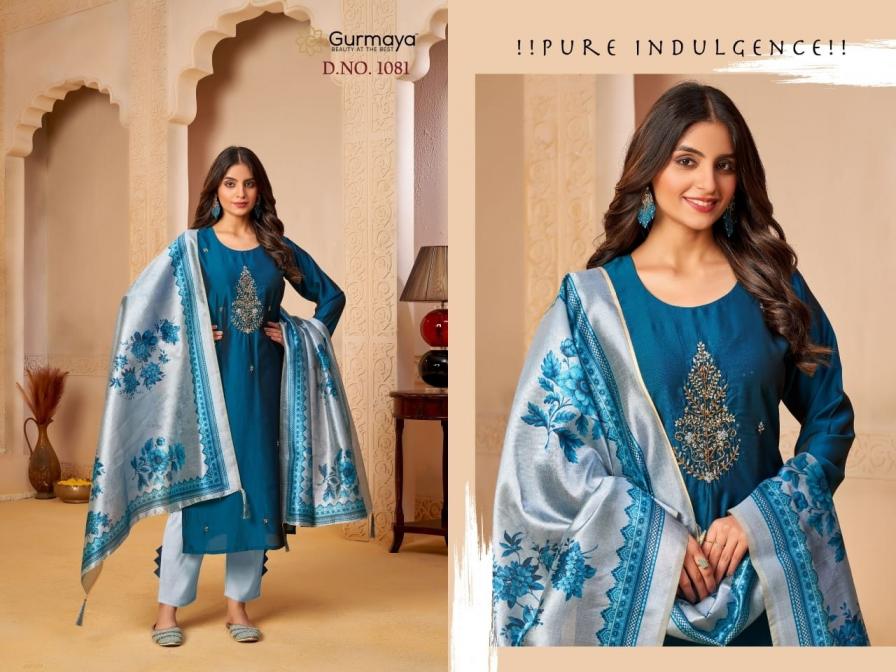 aanchi gurmaya 1080-1081 rangeela silk readymade stylish combo suits 