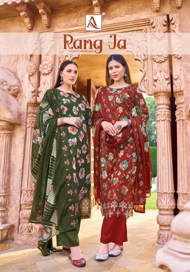 alok rang ja cambric cotton unstitch fancy pakistani dress materials 