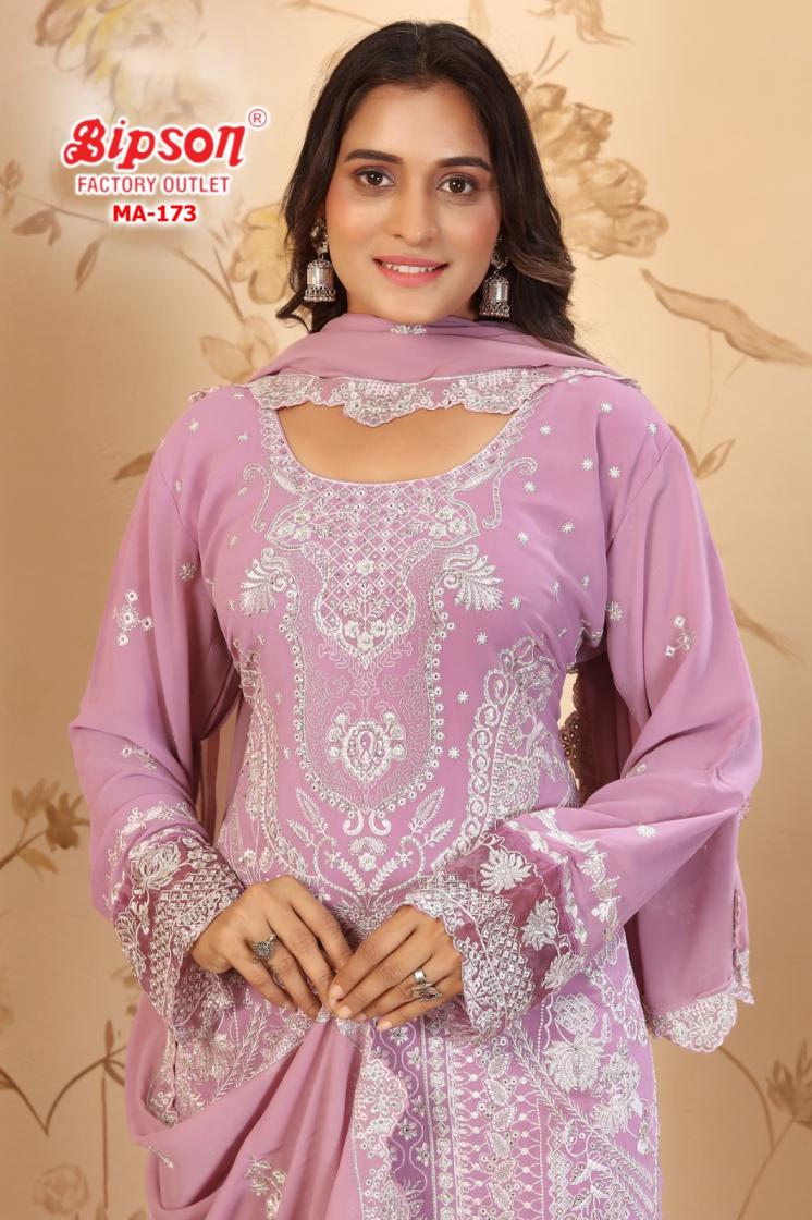 bipson prints ma 173 amazing fox georgette pakistani dress materials 