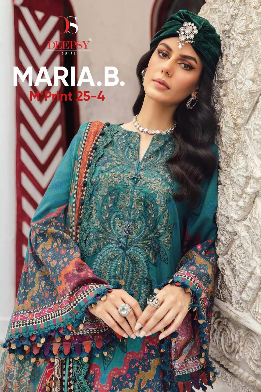 deepsy suits maria b mprint 25 vol 4 cotton modern pakistani suits 