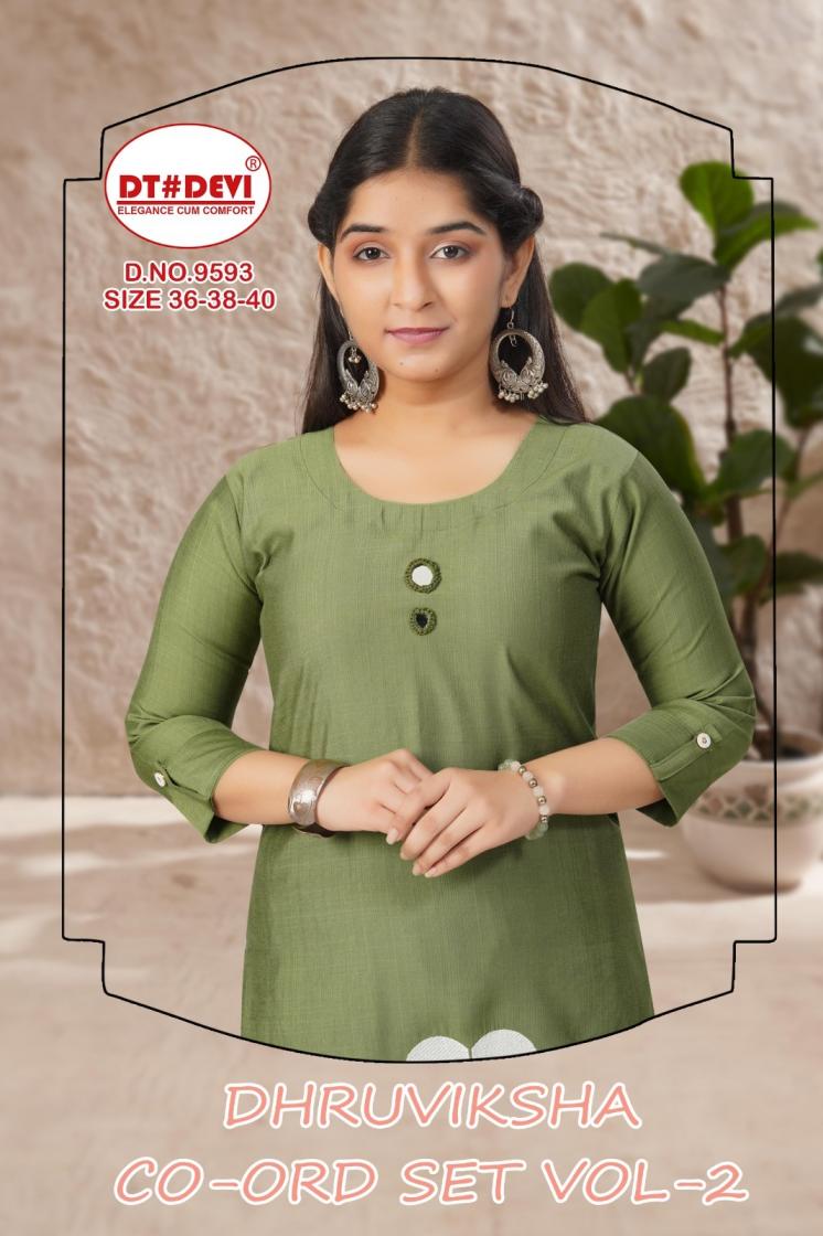 dt devi dhruviksha vol 2 vetican 9593 fully stitch combo kids co-ord sets 