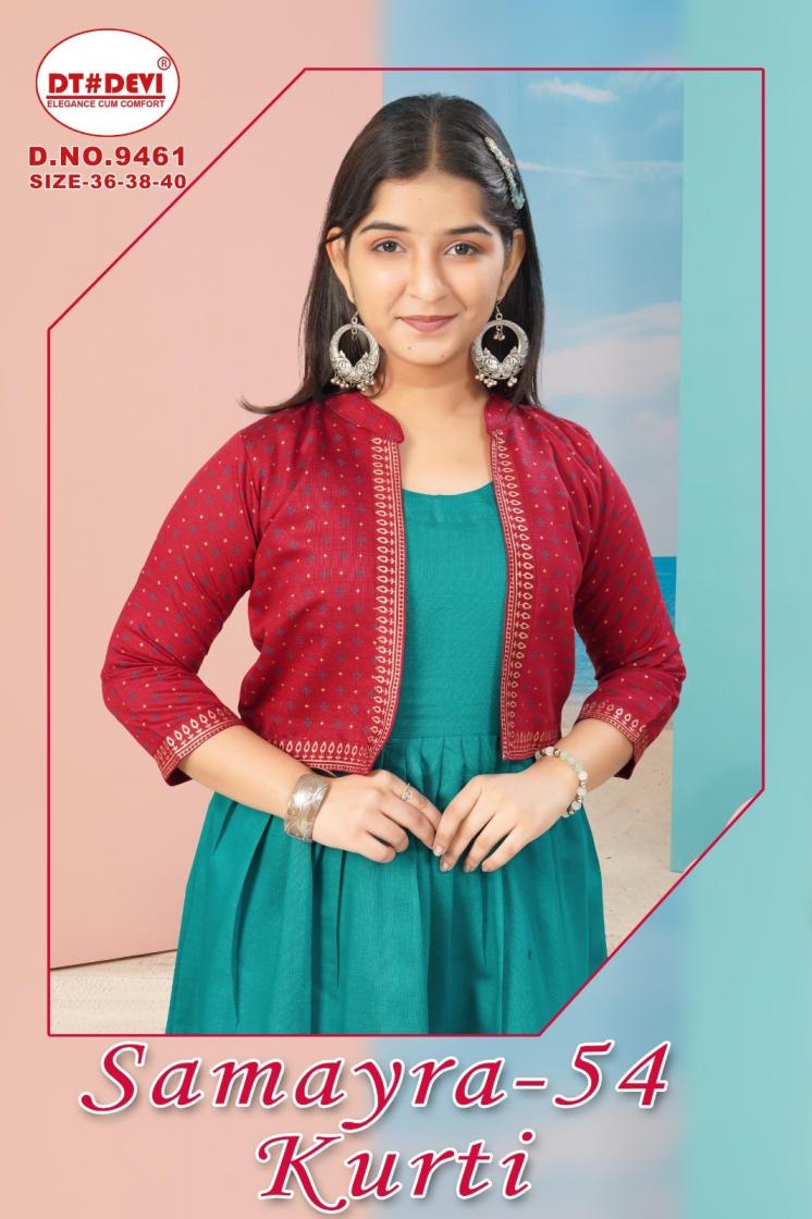 dt devi samayra vol 54 vetican 9461 full stitch combo set kids kurti 