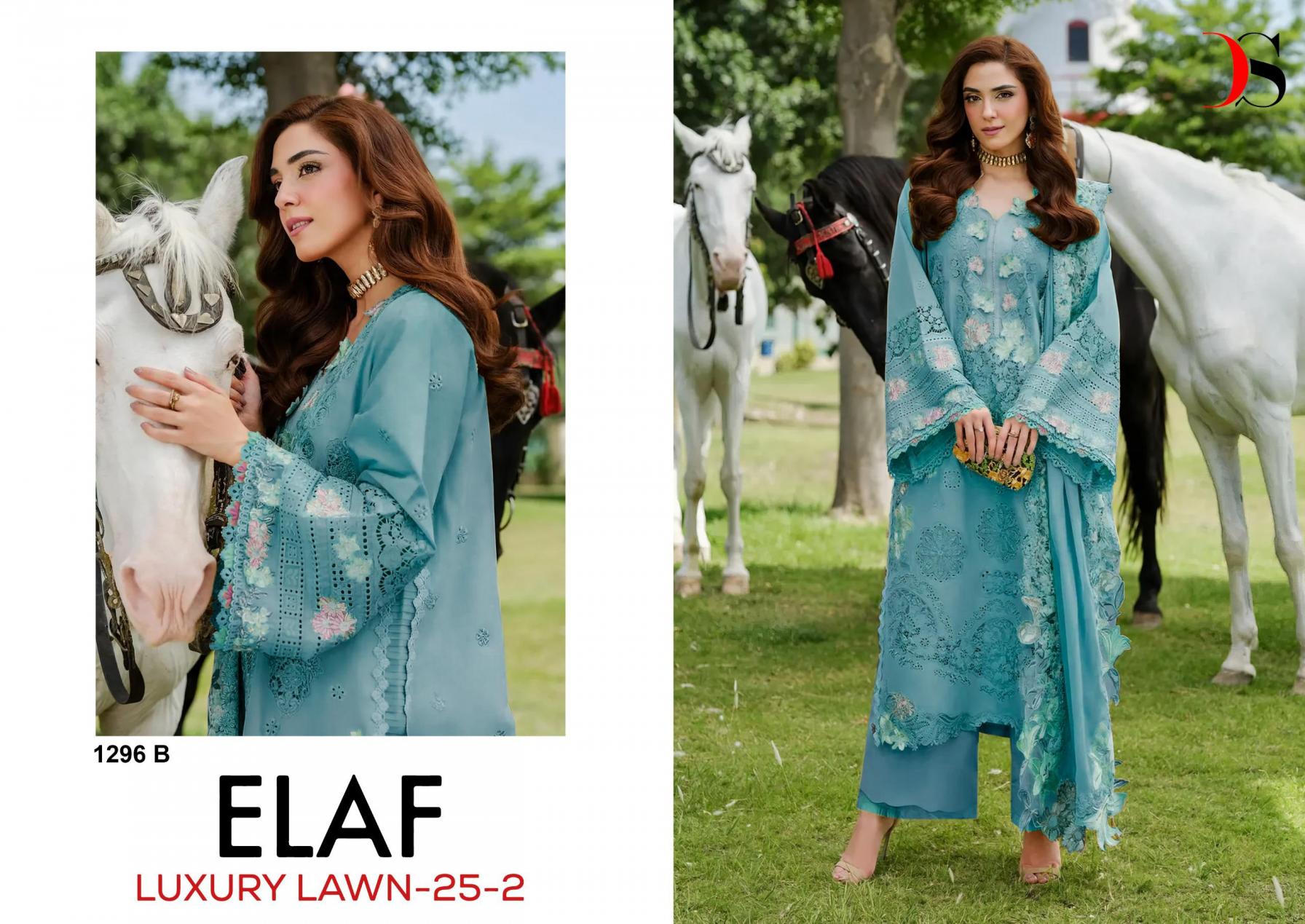 elaf laxury lawn 25 vol 2 by deepsy suits 1296 casual pakistani dress