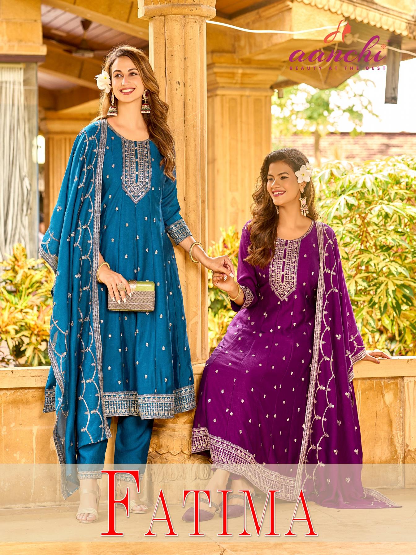 fatima by aanchi hit design vichitra silk salwar kameez online 