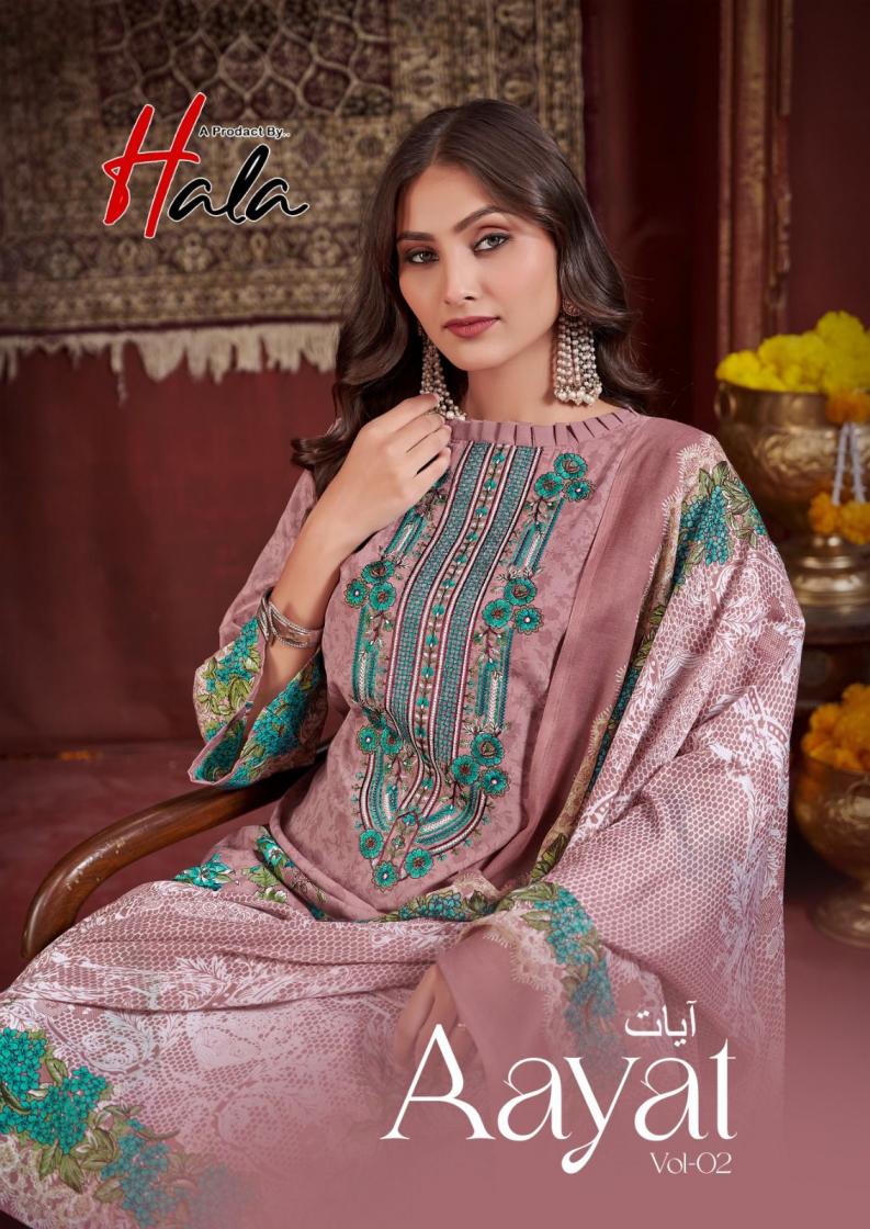 hala aayat vol 2 by cotton casual pakistani 3pcs dress