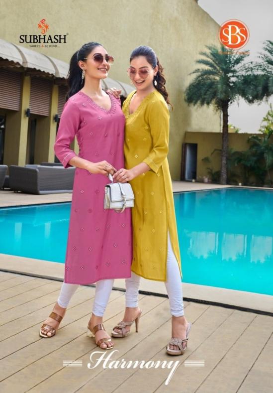 harmony by sbs chanderi hit design readymade kurtis 