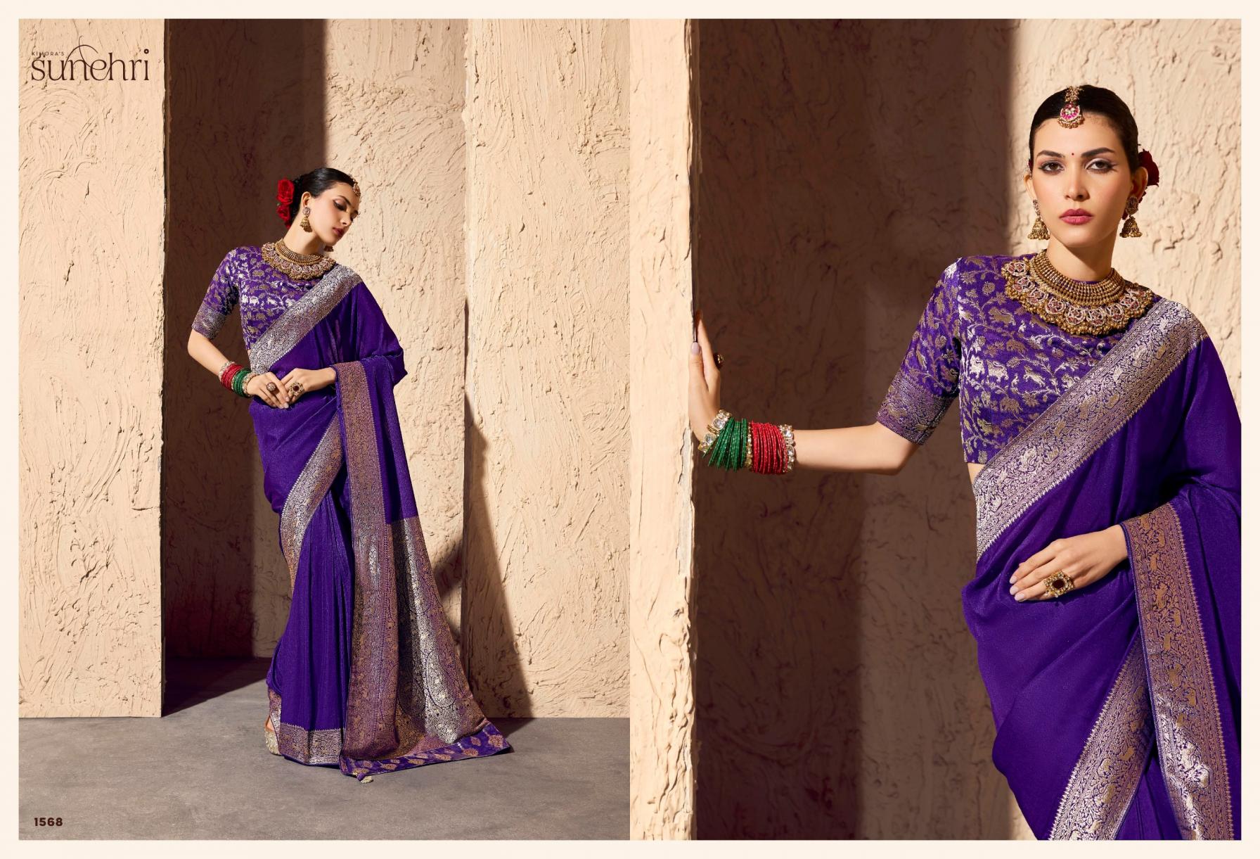 indri sunehri by kimora crape georgette 1561-1571 occasion wear saree online 
