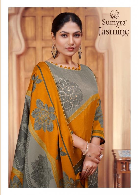 jasmine vol 2 by sumyra radhika fashion stylish pashmina unstitch suits 