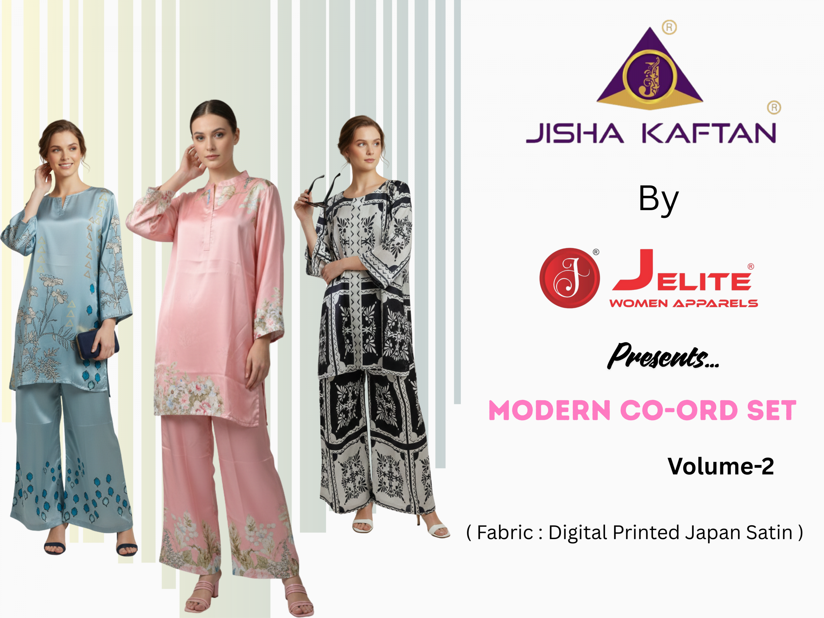 JISHA KAFTAN PRESENTS MODERN CO ORD SET Volume 2