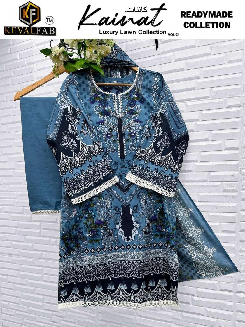 kainat vol 21 by keval fab lawn attractive readymade pakistani dress