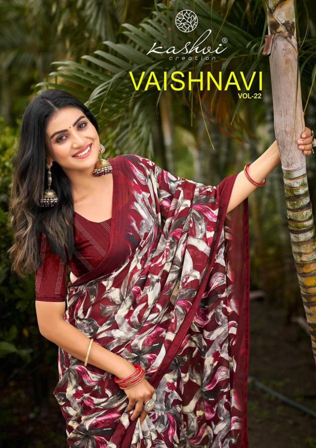 kashvi creation vaishnavi vol 22 simmer moss best saree online 