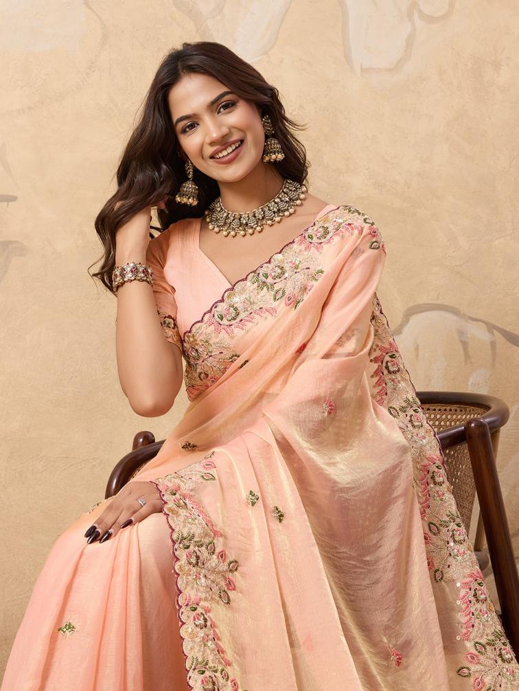 kaya frendy chiffon party wear shop glamorous styles sarees 