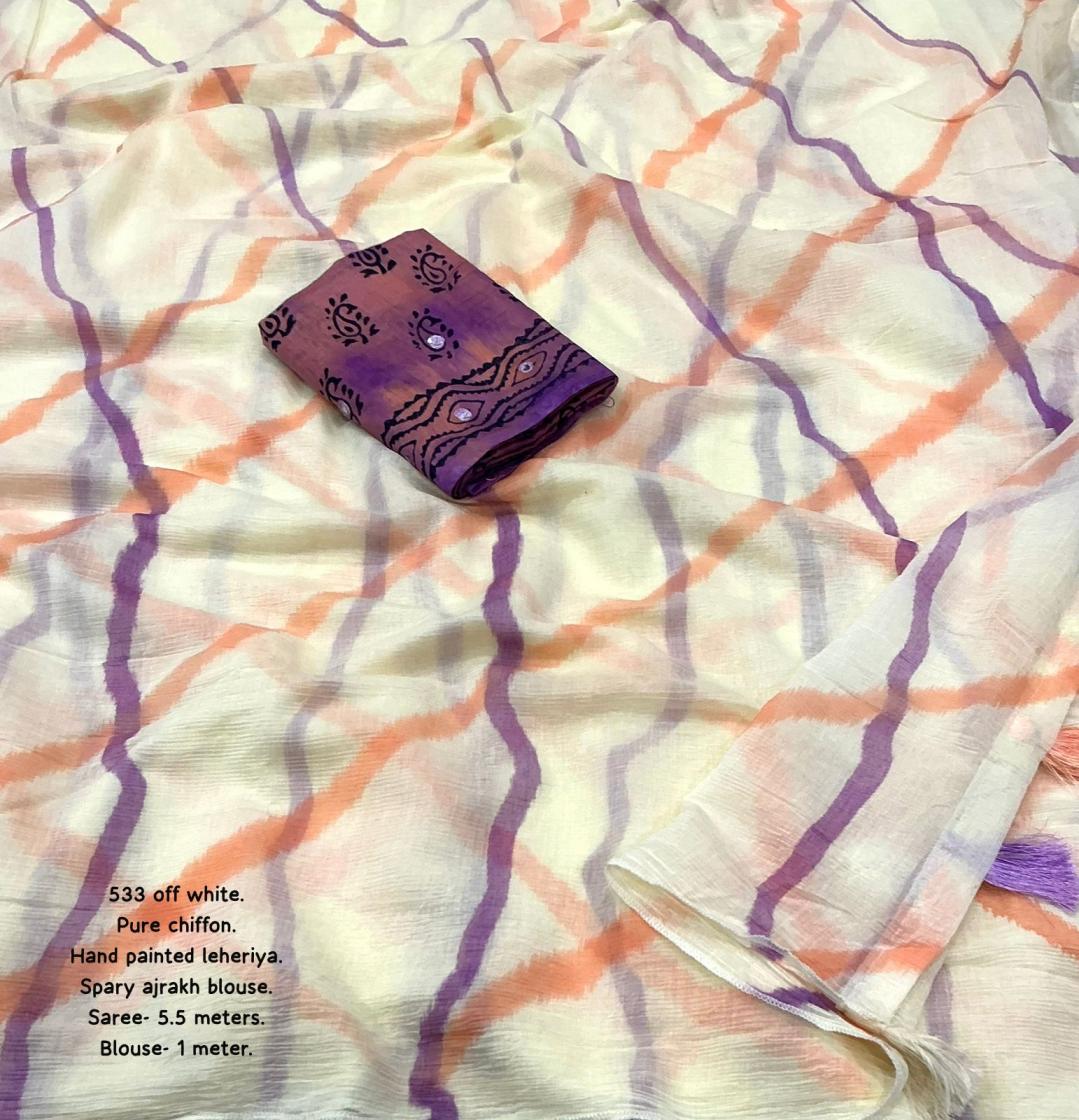 kc 533 magic chiffon summer beauty sarees 