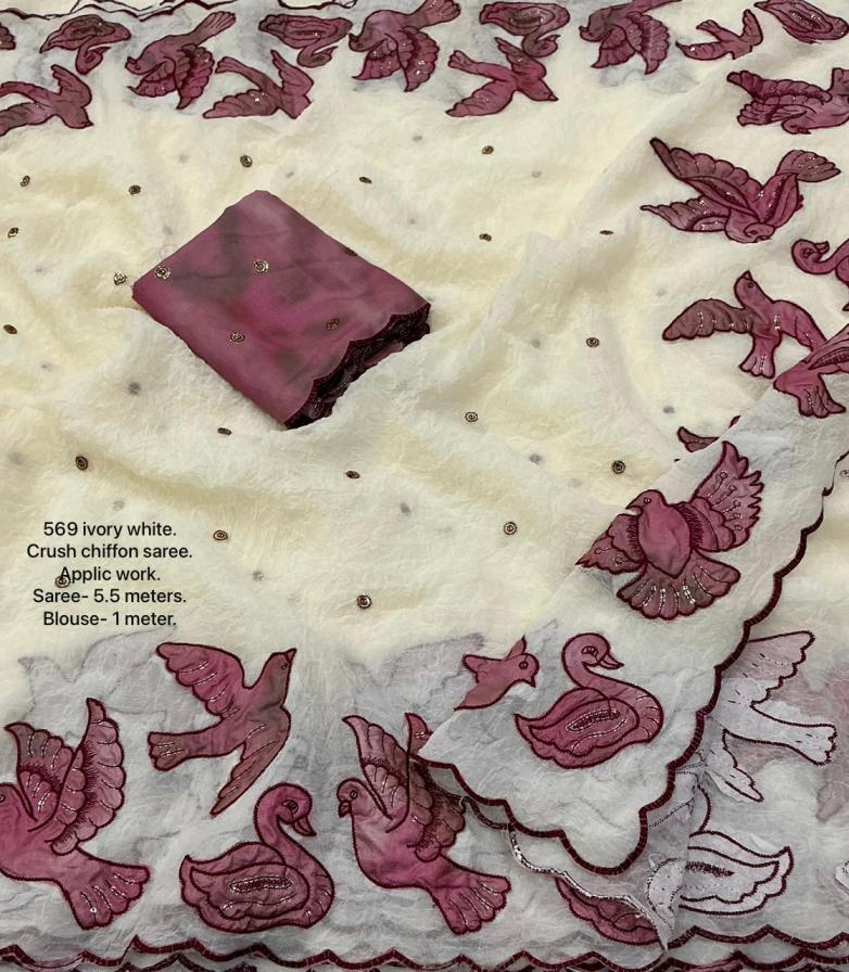 kc 569 shop trendy crush chiffon saree online 