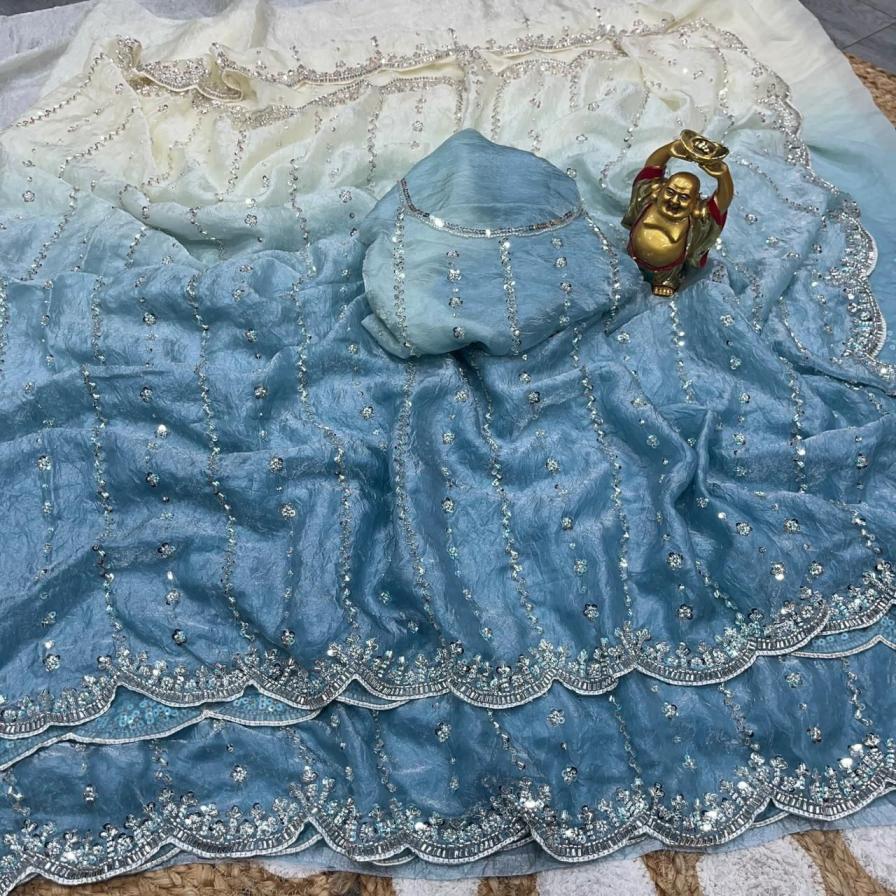 kc 940 crush silk glamorous style sarees online 