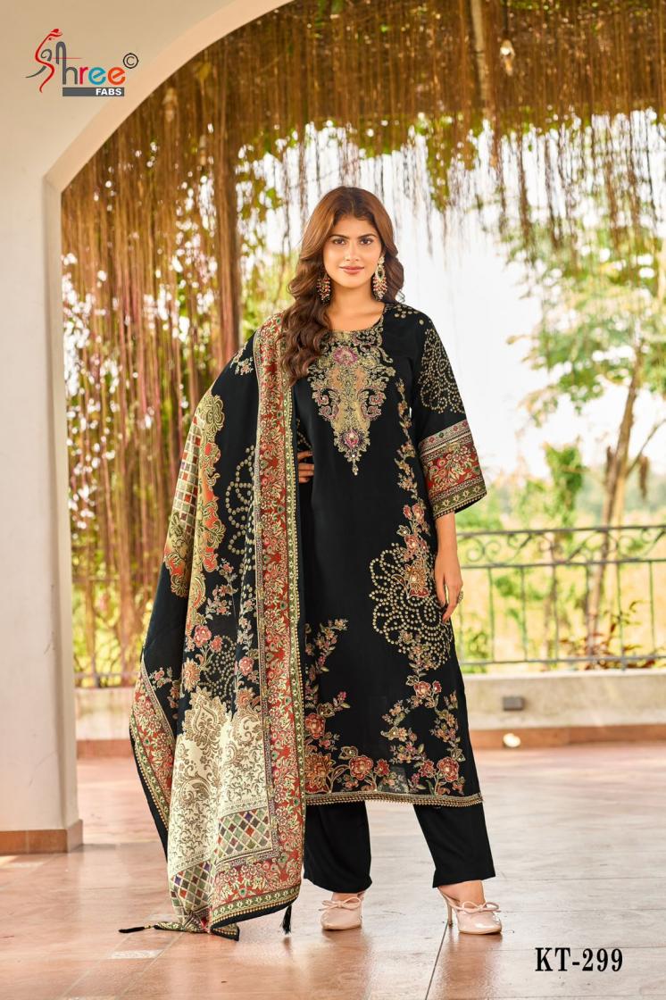 kt 299 by shree fabs hit design viscose muslin pakistani suit for womens 