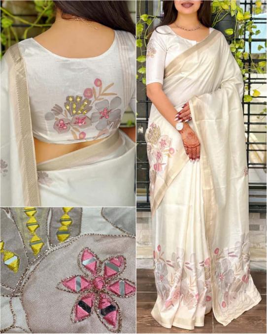 kusum tusser fancy cotton colour addition sarees 