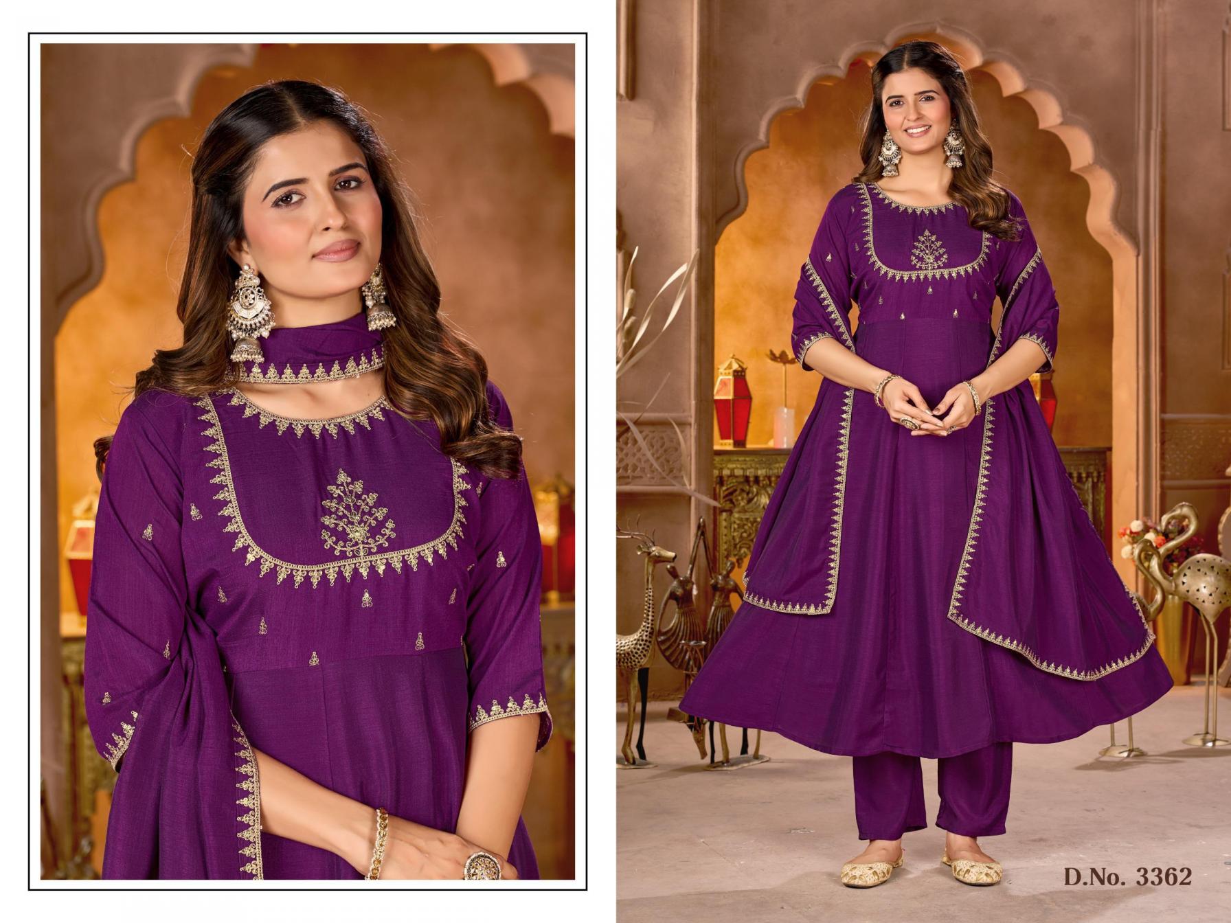 ladies flavour 3361-3364 vichitra fully stitch unique combo suits 