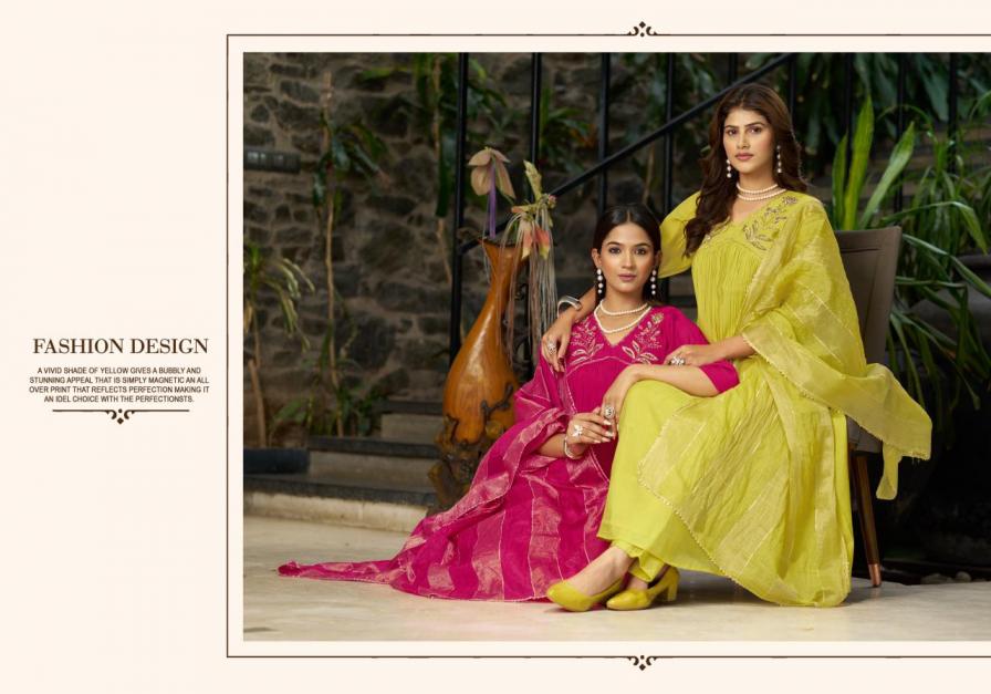 ladies flavour 3365-3370 mul chanderi stylish readymade combo suits 