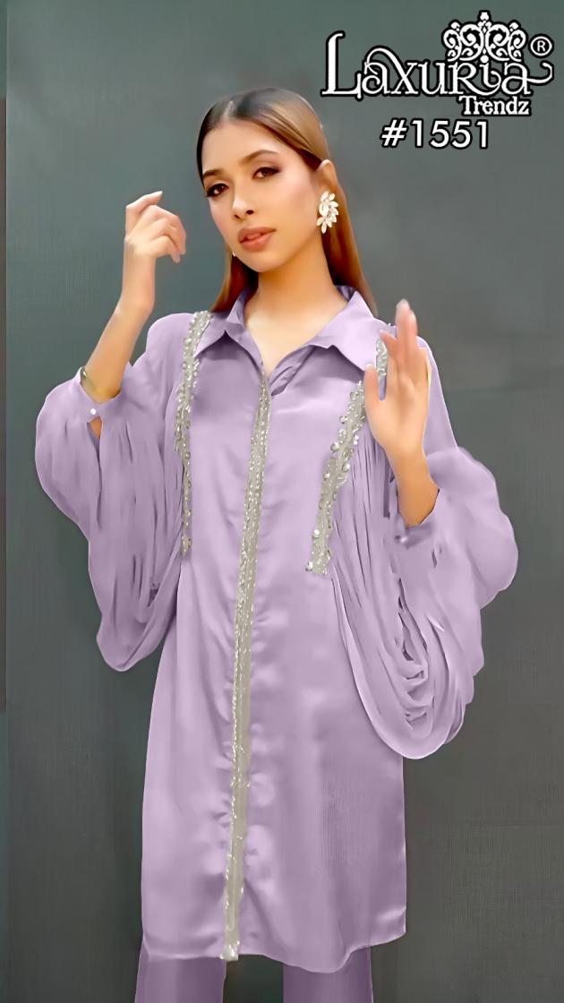 laxuria trendz 1551 readymade classic satin pakistani 3pcs dress 