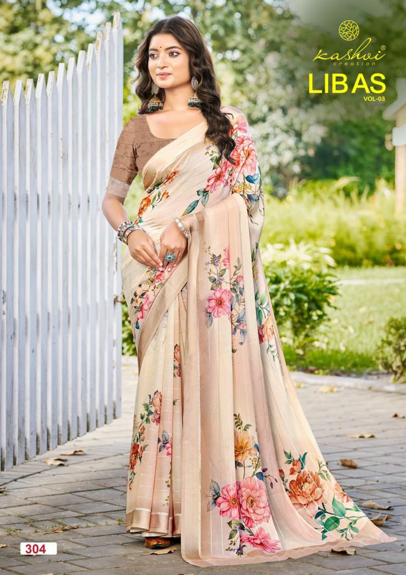 libas vol 3 by kashvi creation hit design dull moss sarees 