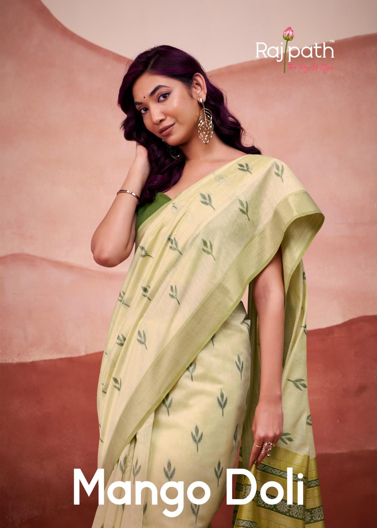 mango doli by rajpath modal cotton gorgeous look saree 