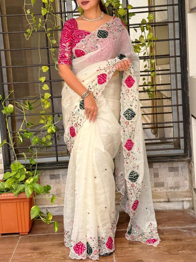 mayra crystal tissue shop trendy saree for womens 